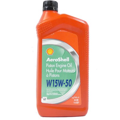 Aeroshell Aviation Oil 15W-50 Multigrade-Single (Quart)