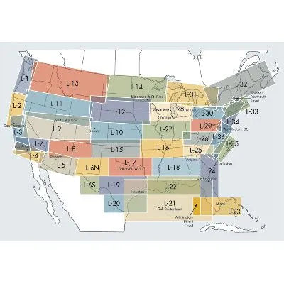 IFR Enroute Low Altitude chart L-33 ONLY(Current chart)