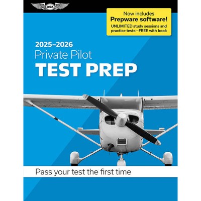 ASA Test Prep 2025-2026: Private Pilot Test Prep(ONLY BOOK-BRAND NEW )