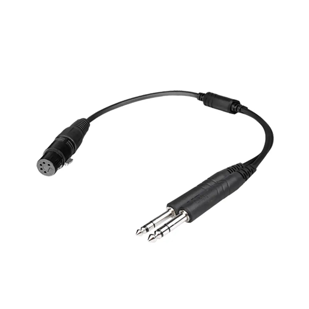 CB-10 Airbus Headset to GA Dual Plugs Headset Cable